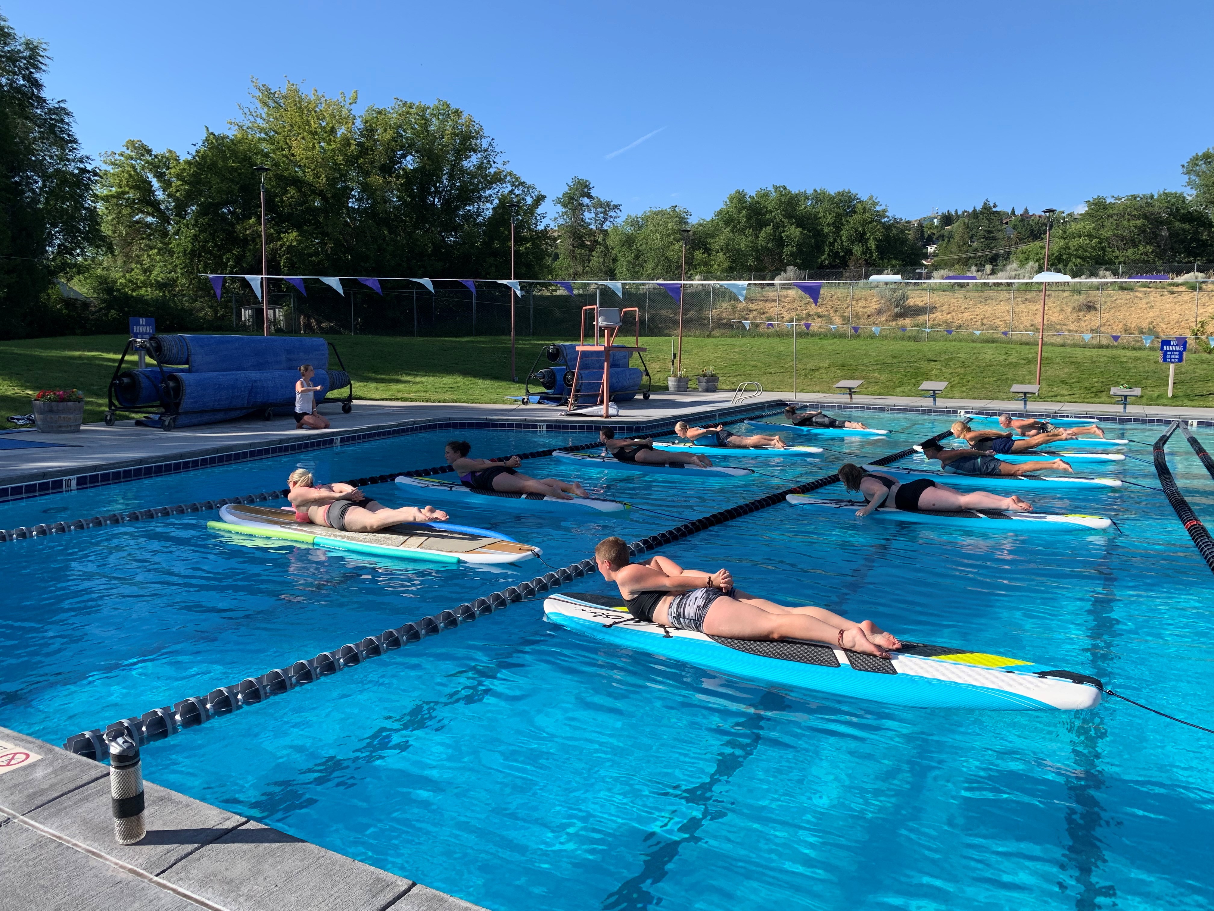 SUP Yoga Laying on Board 2