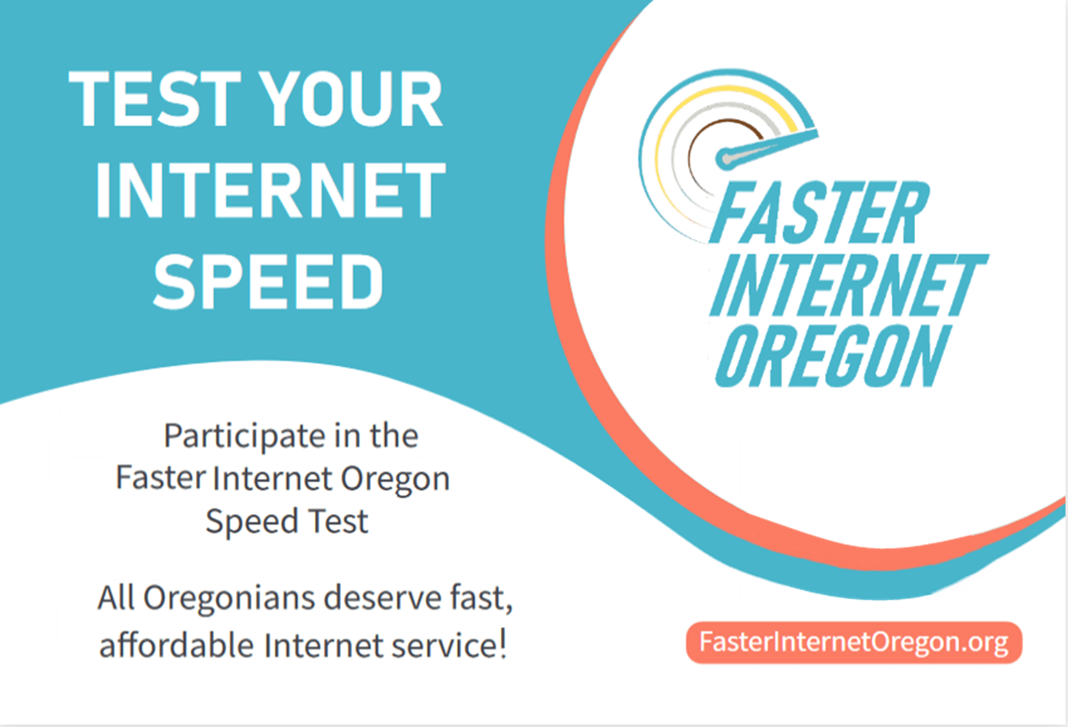 Faster Internet Oregon Promotional Material