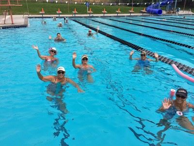 People participating in Aqua Power